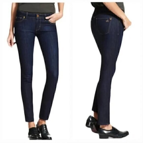 DL 1961 Angel Mid-Rise Skinny Ankle jeans in Eclipse - Picture 1 of 9
